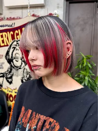 ミディアム カラー パーマ ヘアアレンジ メンズ キッズ 💖オタク美容師 ꒰ঌ♡モモ♡໒꒱のヘアスタイル