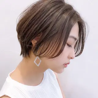 ショート カラー 大人可愛いショート 原田美千留のヘアスタイル