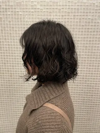 ミディアム パーマ Toiro 横浜所属・🎀レイヤー/パーマ カラー/ai🎀のヘアスタイル