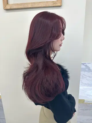 ロング 似合わせレイヤーカッ ト🩶瀧本美咲のヘアスタイル