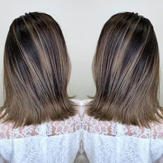 ミディアム カラー 伊藤 裕貴のヘアスタイル