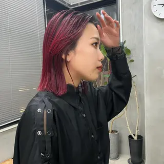 ミディアム カラー 村田 春歌のヘアスタイル