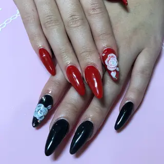 セミロング ネイル 《LB》ラブリエ Nail&eyeのマツエク・マツパデザイン