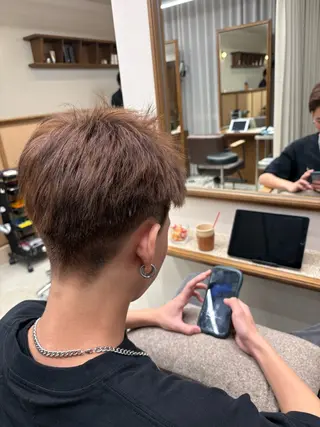 カラー 髪質改善ストレート/ 佐々木直輝のヘアスタイル