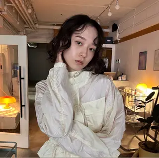 ショート casi所属・ボブパーマ🥣KON コンナツミのヘアスタイル