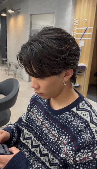 ヘアアレンジ メンズ フェザーオーダー Ｎｏ．1美容師のヘアスタイル