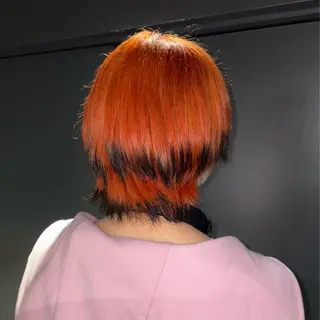 カラー メンズ ★デザインカラー ハイトーン ももか★のヘアスタイル