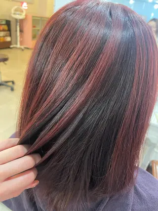 ミディアム カラー 🌷デザインカラー 🌷渡辺玲奈のヘアスタイル