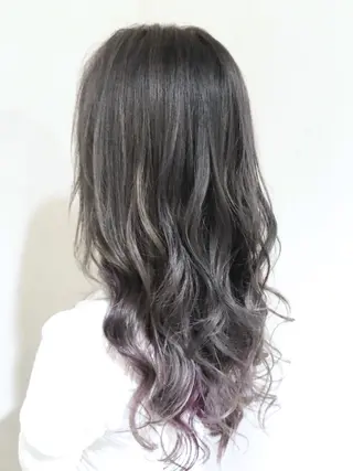 ロング カラー パーマ ヘアアレンジ メンズ キッズ ネイル マツエク・マツパ バレイヤージュ/ 髪質改善/渡邉悟🌱のヘアスタイル