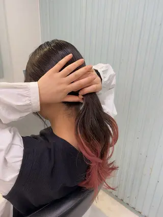 セミロング カラー 🥞ベージュ系カラー 【すずきりほ】🥞のヘアスタイル