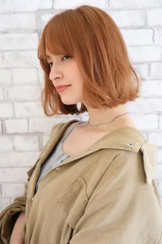 ショート パーマ 赤み消しカラー /透明感カラー 上長のヘアスタイル