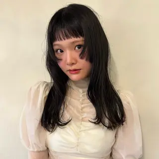 セミロング 似合わせデザイン໒꒱ rioのヘアスタイル