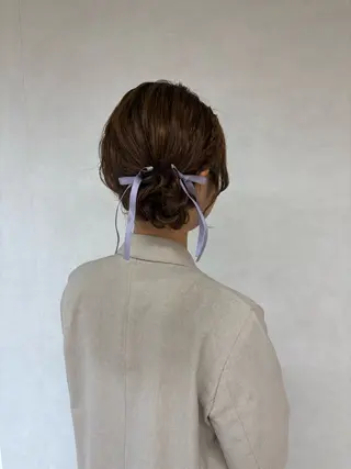 セミロング ヘアセット／眉毛カッ ト/Nana〻のヘアスタイル