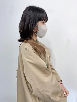 ミディアム カラー THE DAY所属・AKI HASHIMOTOのヘアスタイル