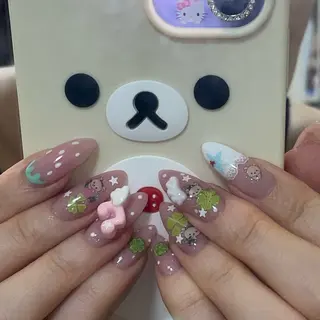 ネイル GO TODAY 吉祥寺Glint所属・うの 韓国ﾈｲﾙ໒꒱⋆⭒˚のネイルデザイン