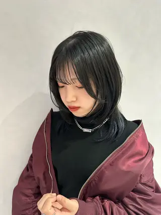 ミディアム 寺川留以 /カットモデル募集中のヘアスタイル