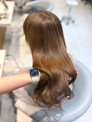 ロング カラー ブリーチなしWカラー ヘアセット🎀はるかのヘアスタイル