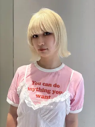 ショート ブリーチ🌟リタッチ 🎠KANON🎡のヘアスタイル