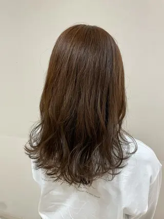 セミロング カラー ヘアアレンジ 【Sweep】おじま のぞみのヘアスタイル