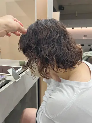 パーマ ボブパーマコテ巻き風 パーマNo1深江秀平のヘアスタイル