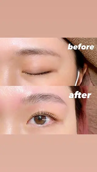 ミディアム カラー パーマ ヘアアレンジ メンズ キッズ ネイル マツエク・マツパ アイブロウ 𝑹 eyelashのマツエク・マツパデザイン