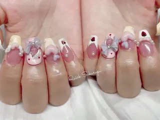 ミディアム Quick Sukarupu新宿のネイルデザイン