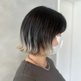 ショート カラー デザインカラー/パー マ🦖外岡咲希🦖のヘアスタイル