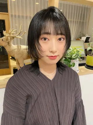 ショート カラー ヘアアレンジ belta.🌱 安藝夏花🌻のヘアスタイル