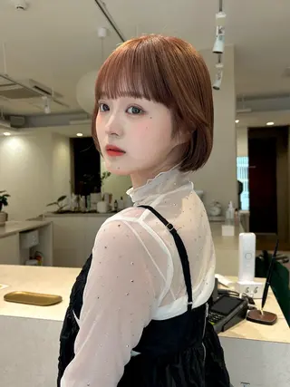 ショート カラー 透明感/ベージュ /kazui🐈のヘアスタイル