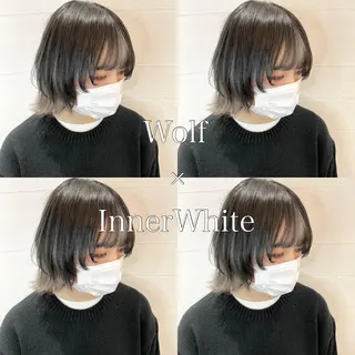 ショート カラー 水戸/ブリーチカラー ♠️♠️會澤遼真のヘアスタイル