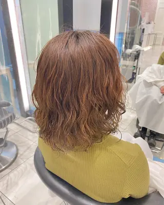 ミディアム パーマ ❤️パーマ美容師✂︎ 井口美緒のヘアスタイル