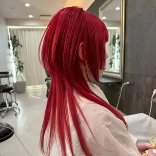 ロング カラー ハイトーン/ウルフ/ レイヤー/Asukaのヘアスタイル