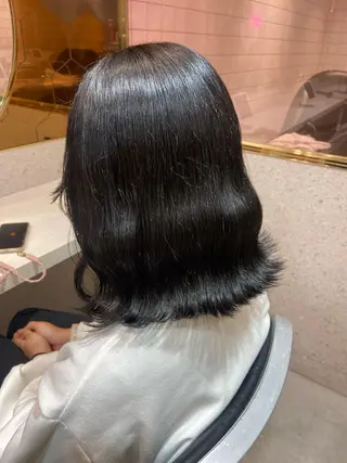 ミディアム カラー 新宿/韓国ヘア 中明度カラー/かやのヘアスタイル