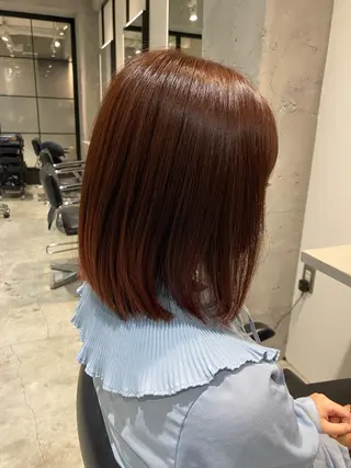 ミディアム カラー 髪質改善/縮毛矯正 レイヤー/松川匠のヘアスタイル