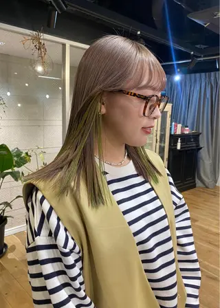 ミディアム カラー GIVET (ジヴェ)所属・撮影モデル募集 🦋soemikaのヘアスタイル