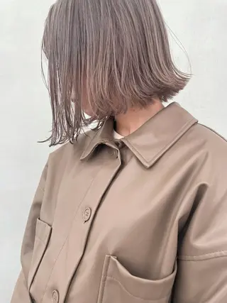 ミディアム miyu ハイトーン/レイヤーのヘアスタイル