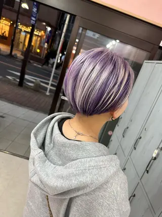 セミロング カラー ブリーチ人気No.1 MANATO🎨🌈のヘアスタイル