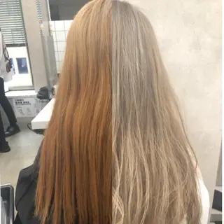 カラー 🦋透明感グレージュ /韓国レイヤー🦋のヘアスタイル