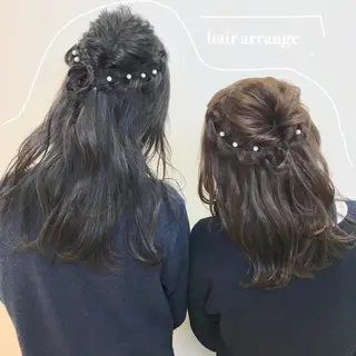 ヘアアレンジ riho/ブリーチ/ デザインカラー/辻堂のヘアスタイル