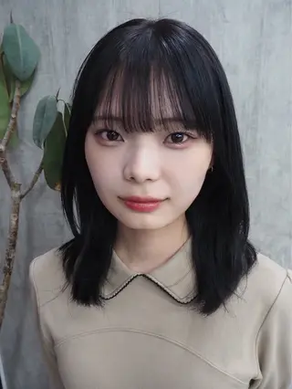 ミディアム kurune所属・kurune fuyuのヘアスタイル