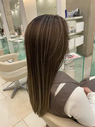 ロング カラー 松本 潔樹のヘアスタイル