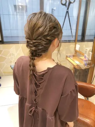 ミディアム ヘアアレンジ 【ディレクター 🧸🤍田澤　唯那】のヘアスタイル