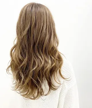 ロング カラー ヘアアレンジ メンズパーマ 特化中澤のヘアスタイル