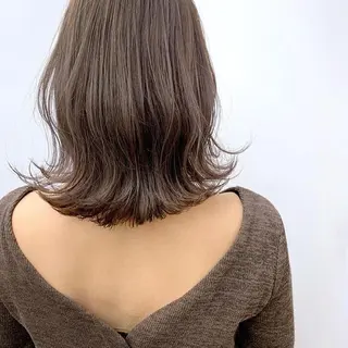 ミディアム カラー パーマ ヘアアレンジ N° uairo 川崎店【ユアイロ】のヘアスタイル