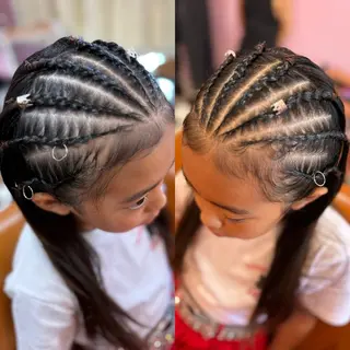 ロング チビ編み込みエクステ どぅ〜す/YUIのヘアスタイル