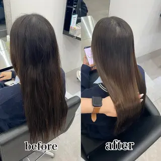 ロング 艶髪/縮毛矯正/ Core mikuaのヘアスタイル