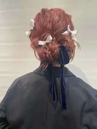 ヘアアレンジ るか/透明感 カラー/アレンジのヘアスタイル