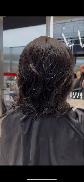 ミディアム パーマ メンズ fifth park 六反穂 龍介のヘアスタイル