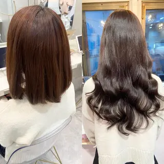 ロング カラー 新宿/韓国ヘア 中明度カラー/かやのヘアスタイル