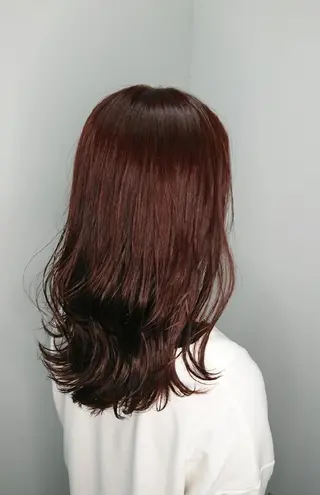 セミロング カラー 透明感ハイトーン☆ 今津 佑太のヘアスタイル